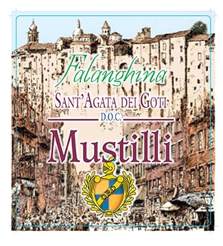 Mustilli Wines . Commemorative label for limited edition of magnum Falanghina for Bill de Blasio's inauguration as Mayor of New York